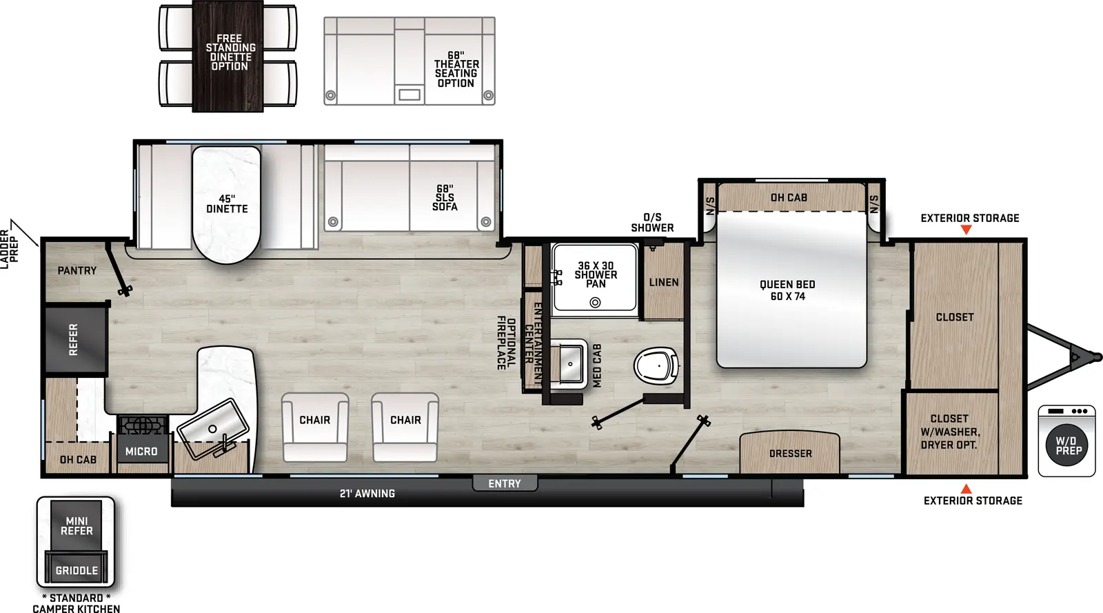 Aurora 310KDS Floorplan